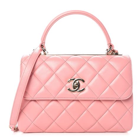 chanel quilted pink bag|pre owned chanel bag.